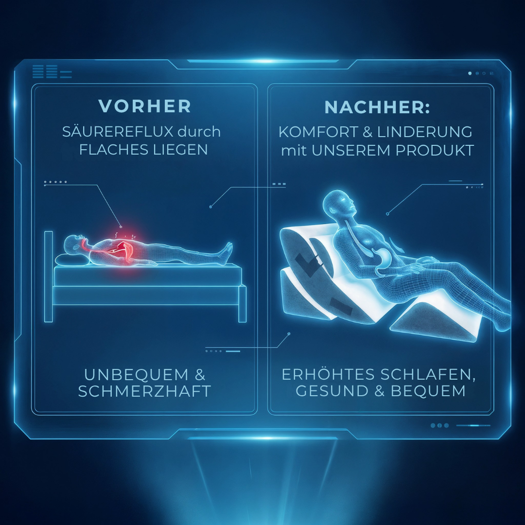 4-in-1 Ergonomie-Keilkissen: Rundum-Entlastung für Nacken, Rücken, Knie und Beine