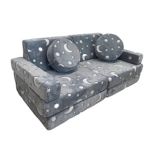 Spielcouch-Sofa für Kinder – 15-teiliges Set für Schlaf- und Spielbereich