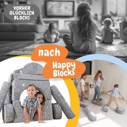 Spielcouch-Sofa für Kinder – 15-teiliges Set für Schlaf- und Spielbereich